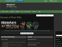 Tablet Screenshot of heroesofruin.neoseeker.com