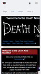 Mobile Screenshot of deathnote.neoseeker.com