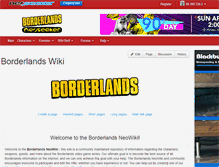 Tablet Screenshot of borderlands.neoseeker.com